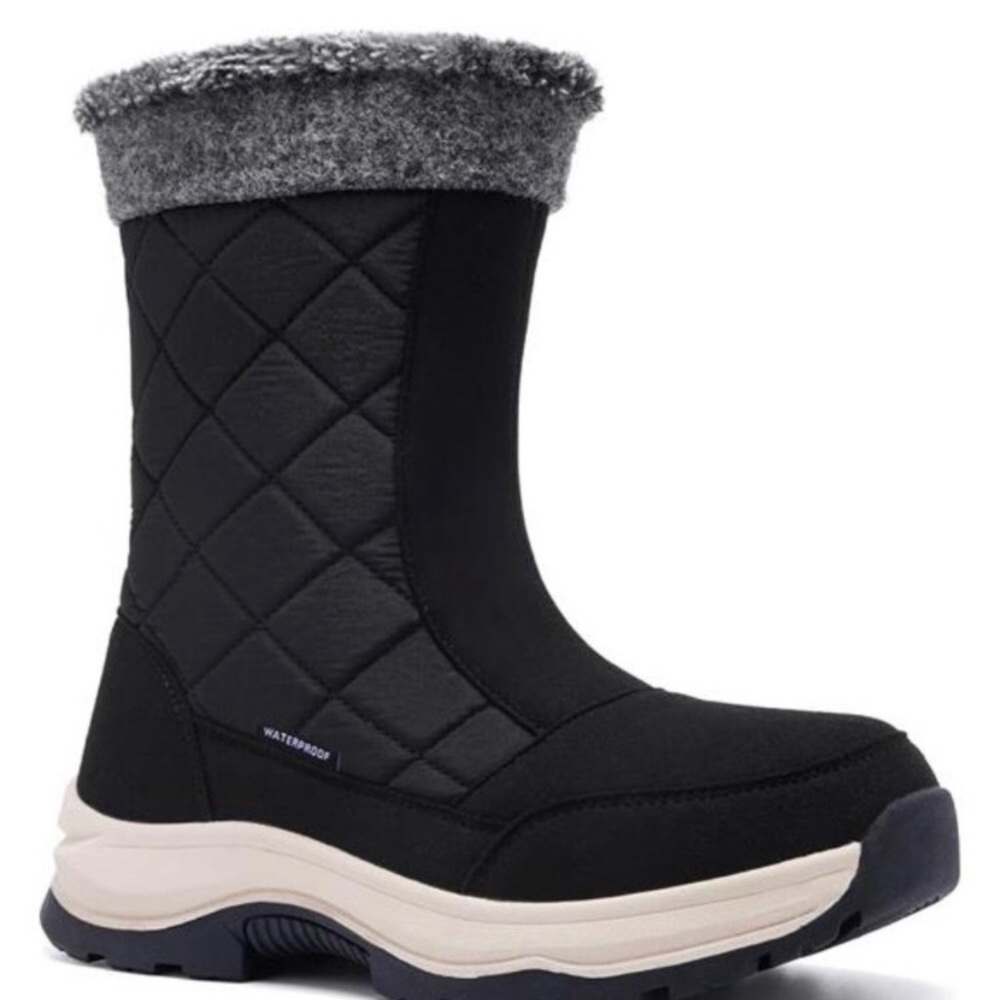 Women's Winter Snow Boots waterproof Insulated Zipper Slip On Non-Slip Boot